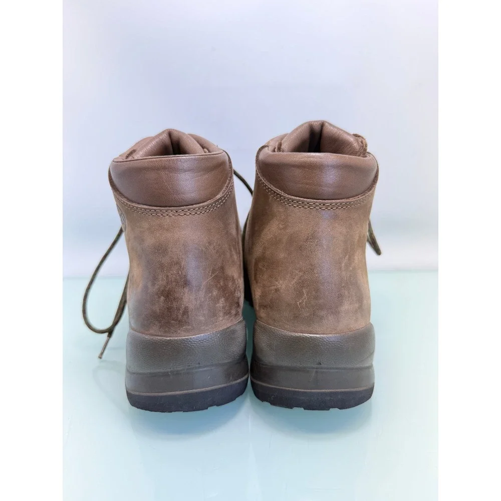 Chaco Hiking Boots Mens 8.5 Brown Vintage Steel Toe Made in Italy Gorpcore